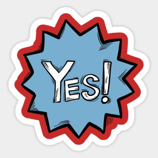 YES text Sticker